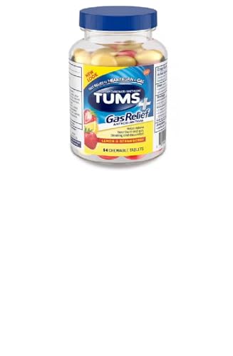 TUMS Chewy Bites Antacid Tablets, Lemon & Strawberry