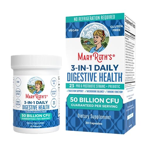 Mary Ruth's 3-in-1 Probiotic Digestive Health 30CT