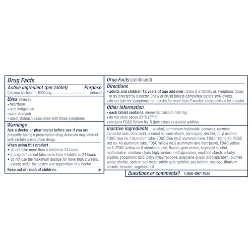 Ultra Strength Chewy Antacid Tablets - 200 Count