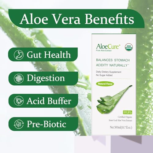 Organic Aloe Vera Juice - Pure Digestive Support