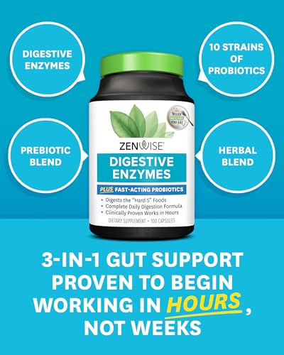Zenwise Digestive Enzymes with Probiotics & Prebiotics