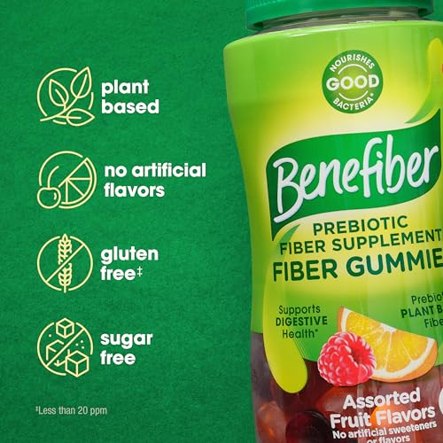 Benefiber Prebiotic Fiber Gummies for Digestive Health