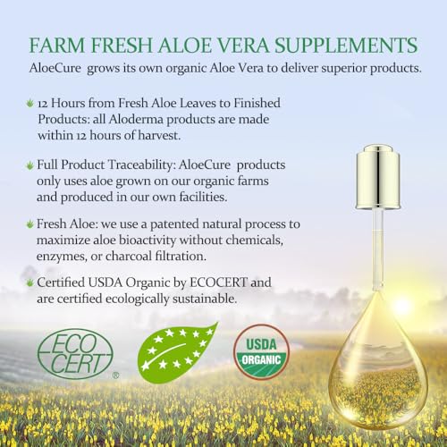 Organic Aloe Vera Juice - Pure Digestive Support