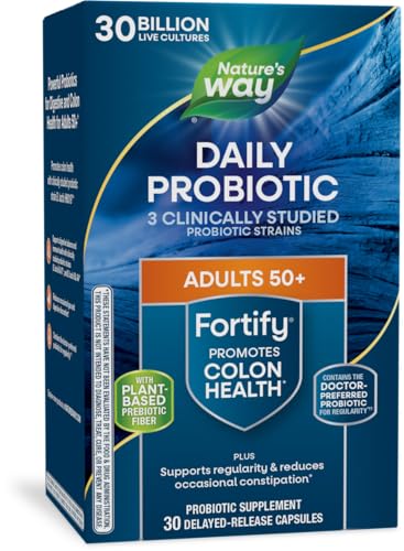 Nature's Way Fortify 50+ Probiotic Capsules, 30 Count