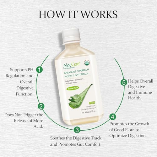 Organic Aloe Vera Juice - Pure Digestive Support
