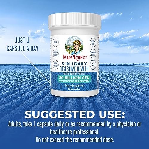 Mary Ruth's 3-in-1 Probiotic Digestive Health 30CT