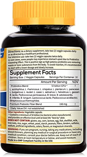 NewRhythm Probiotics 50 Billion CFU - 20 Strains