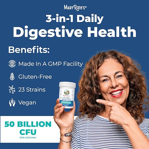 Mary Ruth's 3-in-1 Probiotic Digestive Health 30CT