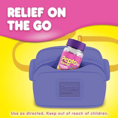 Pepto Bismol Chews for Digestive Relief, Berry Mint