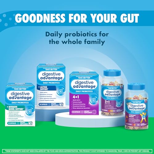 Digestive Advantage Prebiotic Fiber Gummies, 60ct Strawberry