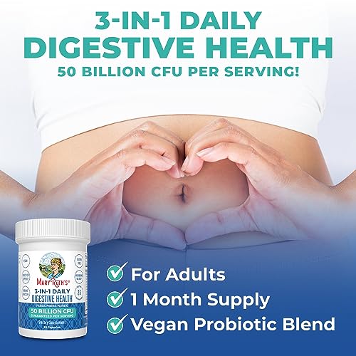 Mary Ruth's 3-in-1 Probiotic Digestive Health 30CT