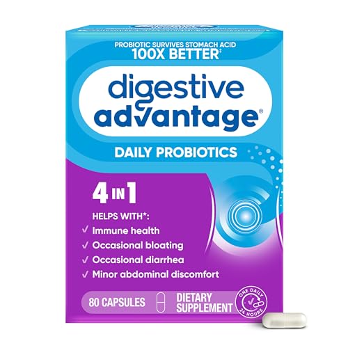 Digestive Advantage Daily Probiotics 80 Capsules