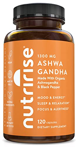 Organic Ashwagandha Capsules for Stress Relief & Energy