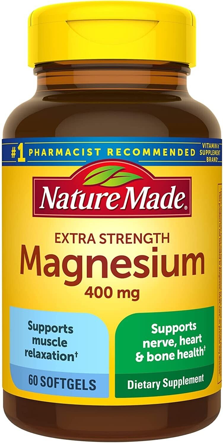 Extra Strength Magnesium Oxide 400mg, 110 Softgels