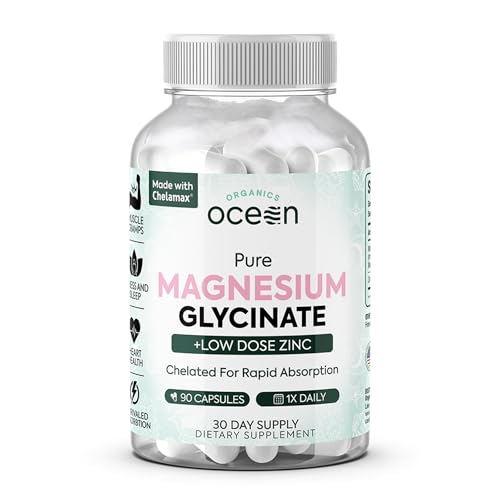 Ocean Pure Magnesium Glycinate with Zinc - 90 Capsules