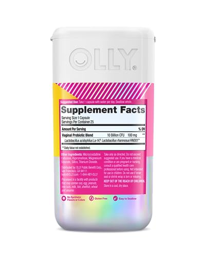 OLLY Happy Hoo-Ha Probiotic Capsules for Women