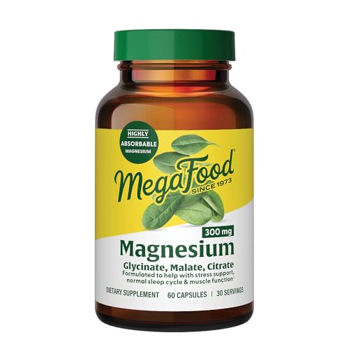 MegaFood Magnesium 300 mg for Heart & Nerve Support