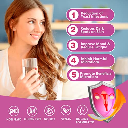 OMOGS Women's Probiotic with Prebiotics and Cranberry Extract