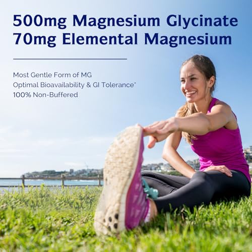 Innate Vitality Magnesium Glycinate 500mg - 120 Vegan Capsules
