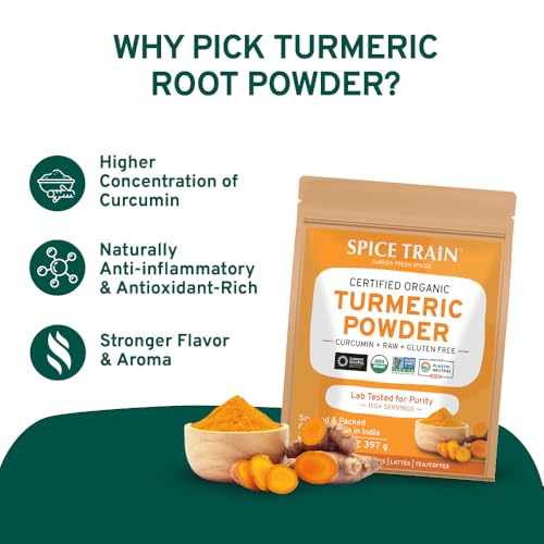 Organic Turmeric Powder with Curcumin - 397g