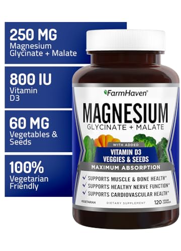Magnesium Glycinate & Malate with Vitamin D3 Capsules