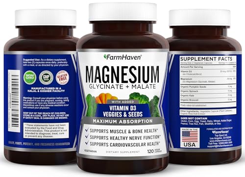Magnesium Glycinate & Malate with Vitamin D3 Capsules