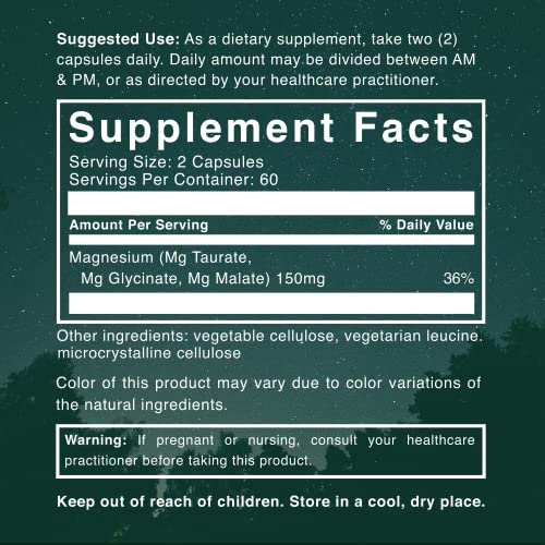 Natural Rhythm Triple Calm Magnesium 150mg - 120 Capsules