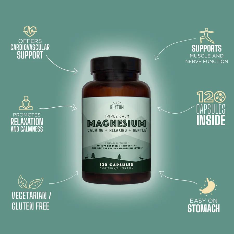 Natural Rhythm Triple Calm Magnesium 150mg - 120 Capsules