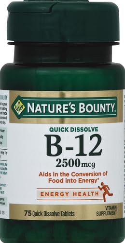 Nature's Bounty B12 2500 mcg for Energy Support