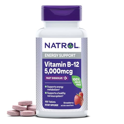 Natrol Vitamin B12 Fast Dissolve Energy Support Tablets