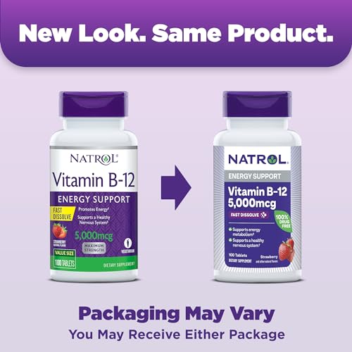 Natrol Vitamin B12 Fast Dissolve Energy Support Tablets