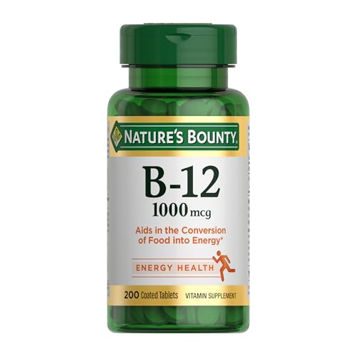 Nature's Bounty B12 Energy Support Tablets, 200 Ct