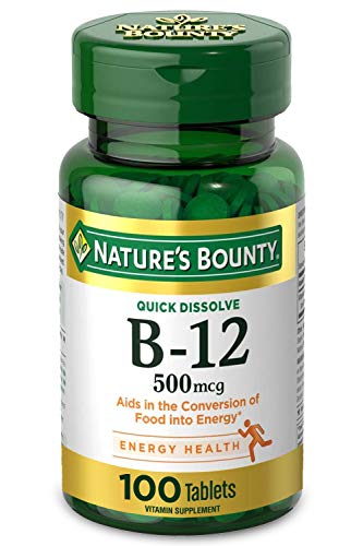 Nature's Bounty Vitamin B12 Energy & Nerve Support