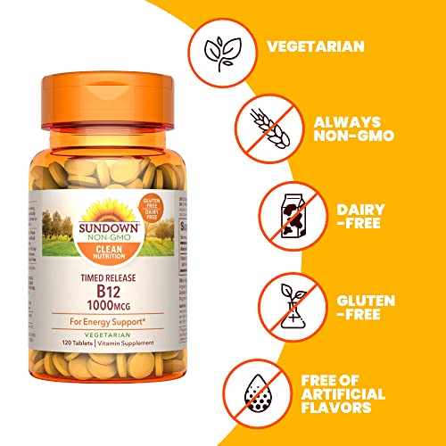 Sundown Timed Release Vitamin B12 1000 mcg