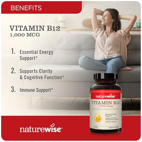 NatureWise Vitamin B12 1000 mcg - Energy & Clarity