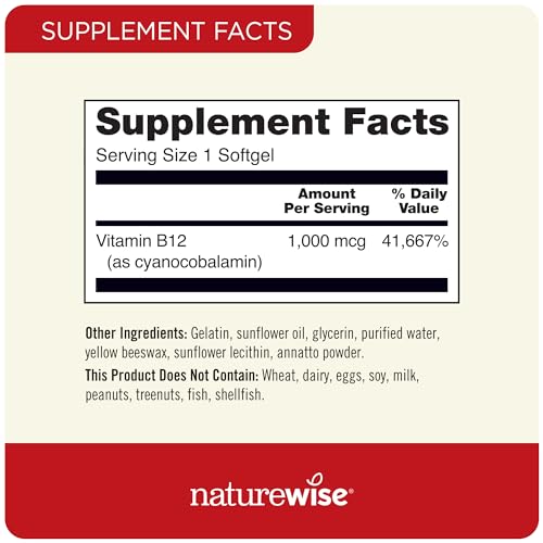 NatureWise Vitamin B12 1000 mcg - Energy & Clarity