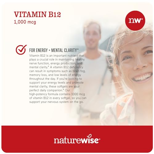 NatureWise Vitamin B12 1000 mcg - Energy & Clarity