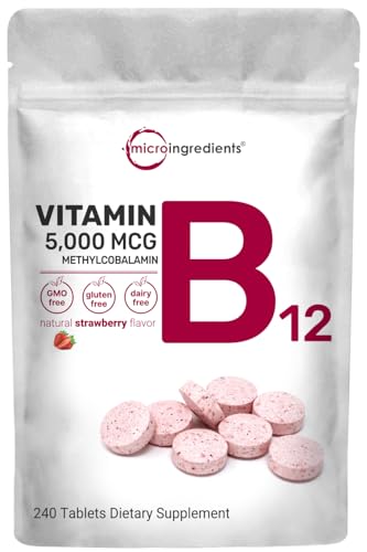 Vegan Methyl B12 5000mcg Chewable Tablets - 240 Count