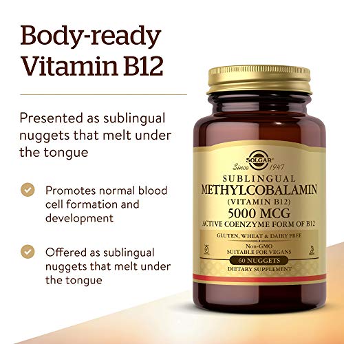 Solgar Methylcobalamin Vitamin B12 5000 mcg Nuggets