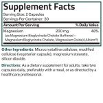 Bronson Magnesium Glycinate 200mg - High Absorption Capsules
