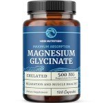 High Absorption Magnesium Glycinate 500mg - 120ct