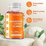 Magnesium Citrate Gummies for Relaxation and Energy