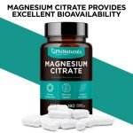 Magnesium Citrate Powder Capsules 400mg - Pure Non-GMO