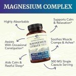 Magnesium Citrate 500 MG for Calm & Digestion