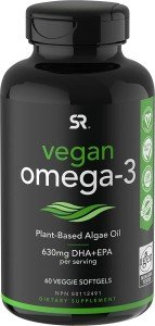 Vegan Omega-3 Algae Oil with DHA & EPA 60 Softgels