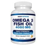 Arazo Nutrition Omega 3 Fish Oil Softgels, 120 Count