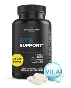 Livingood Daily Eye Support Supplements, 60 Capsules