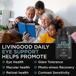 Livingood Daily Eye Support Supplements, 60 Capsules