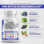 Eye Health Vitamins with Bilberry and Lutein 60 Caps