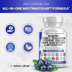 Eye Health Vitamins with Bilberry and Lutein 60 Caps